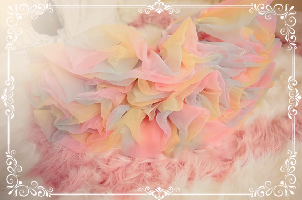 Rainbow Colorful Lolita Petticoat Collection, Cotton Lining - image 3
