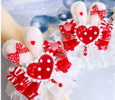 Sweet Lolita Lace Rabbit Ears Cuffs Multicolor - image 22