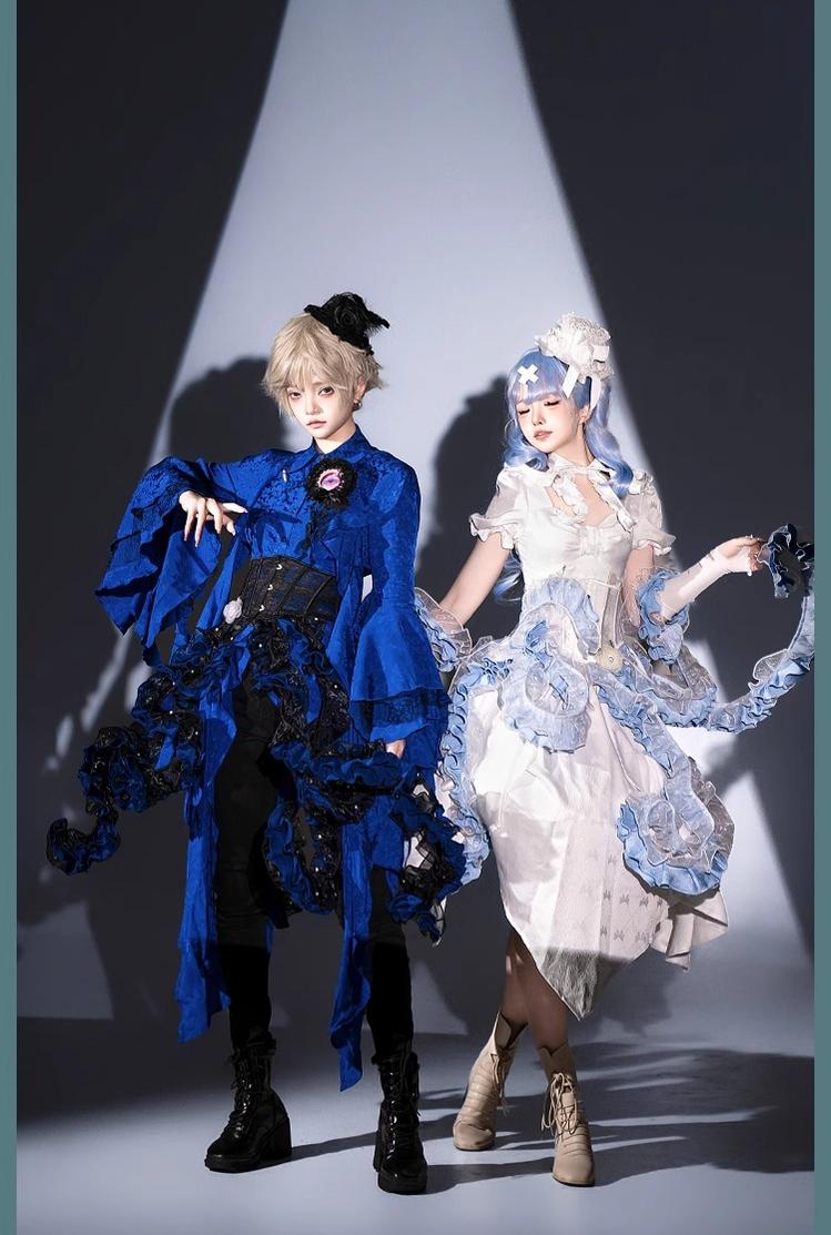 Eerie Devour Irregular-Hem Ouji Shirt - image 3