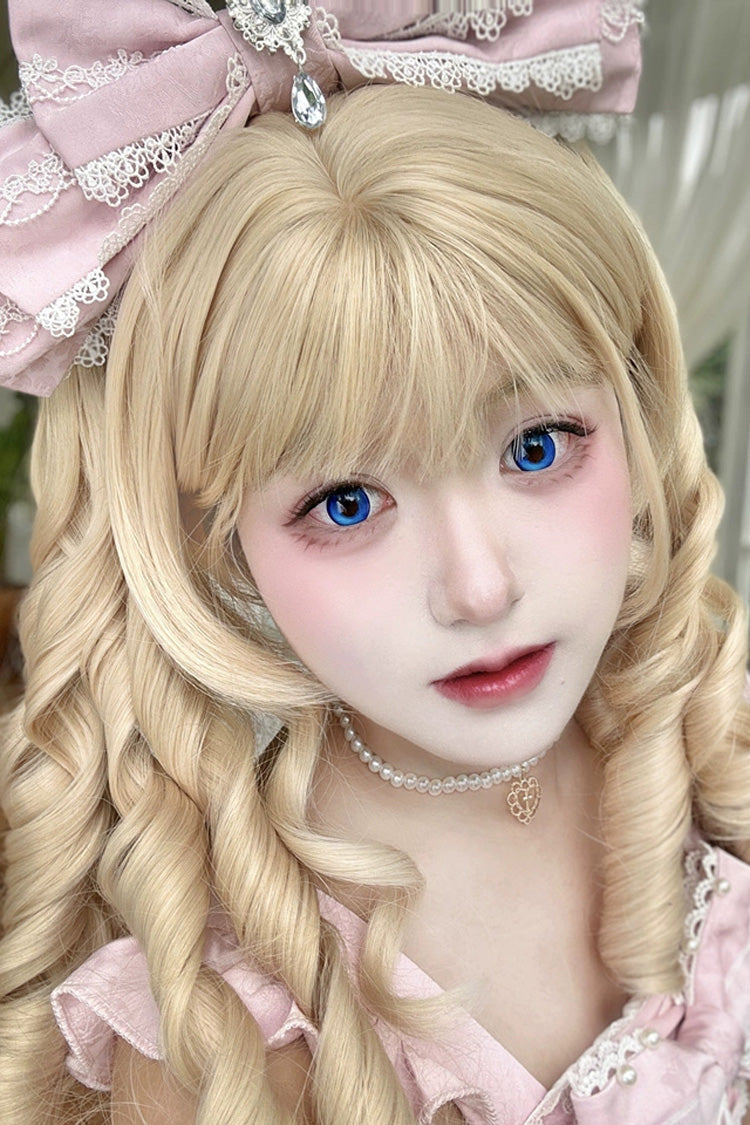 Roman Curl Double-Ponytail Sweet Lolita Wig in Gold & Black - image 2
