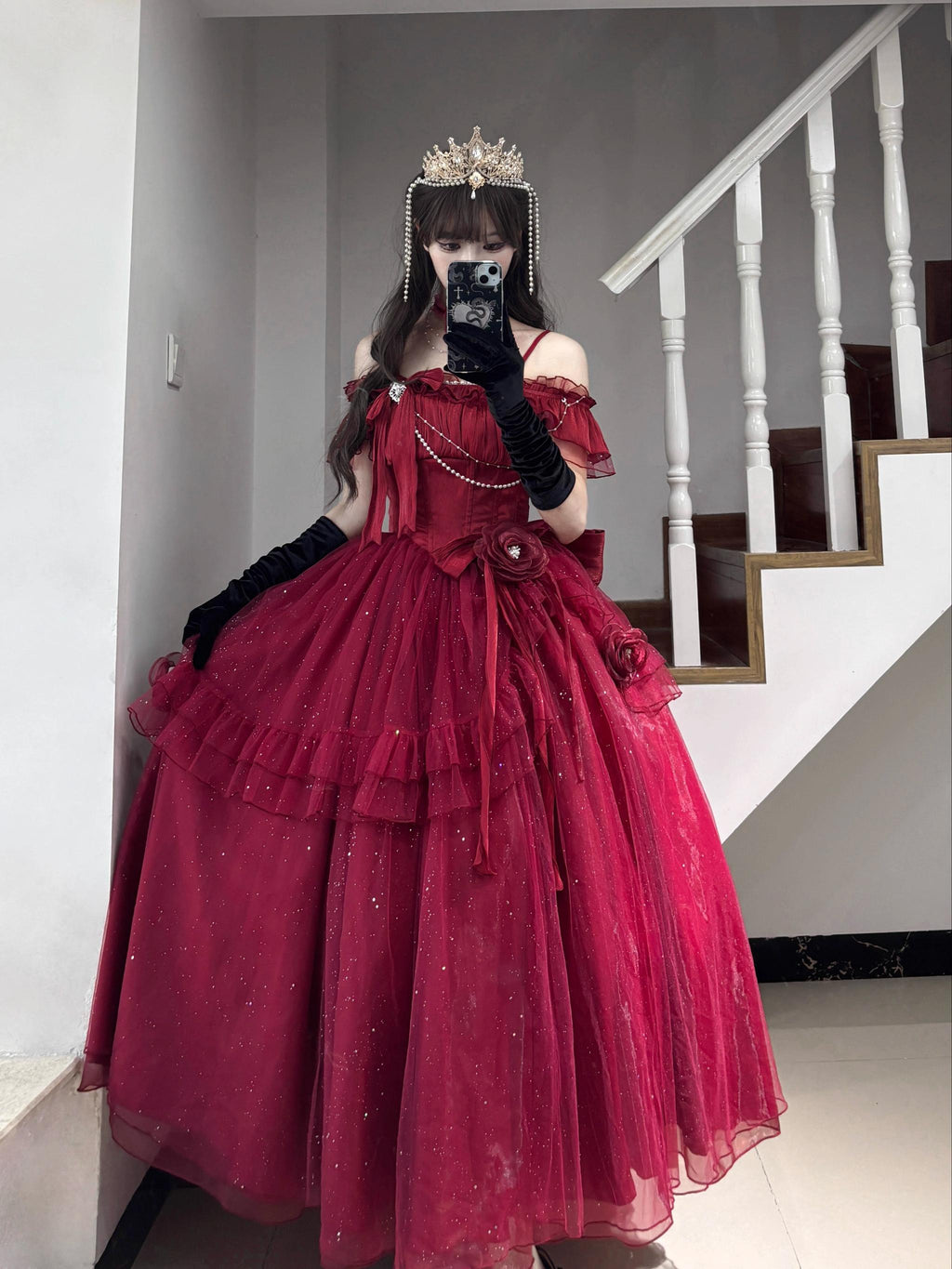 Milky Way - Brilliant Princess Lolita Prom Dress Multicolors Long Dress - image 7