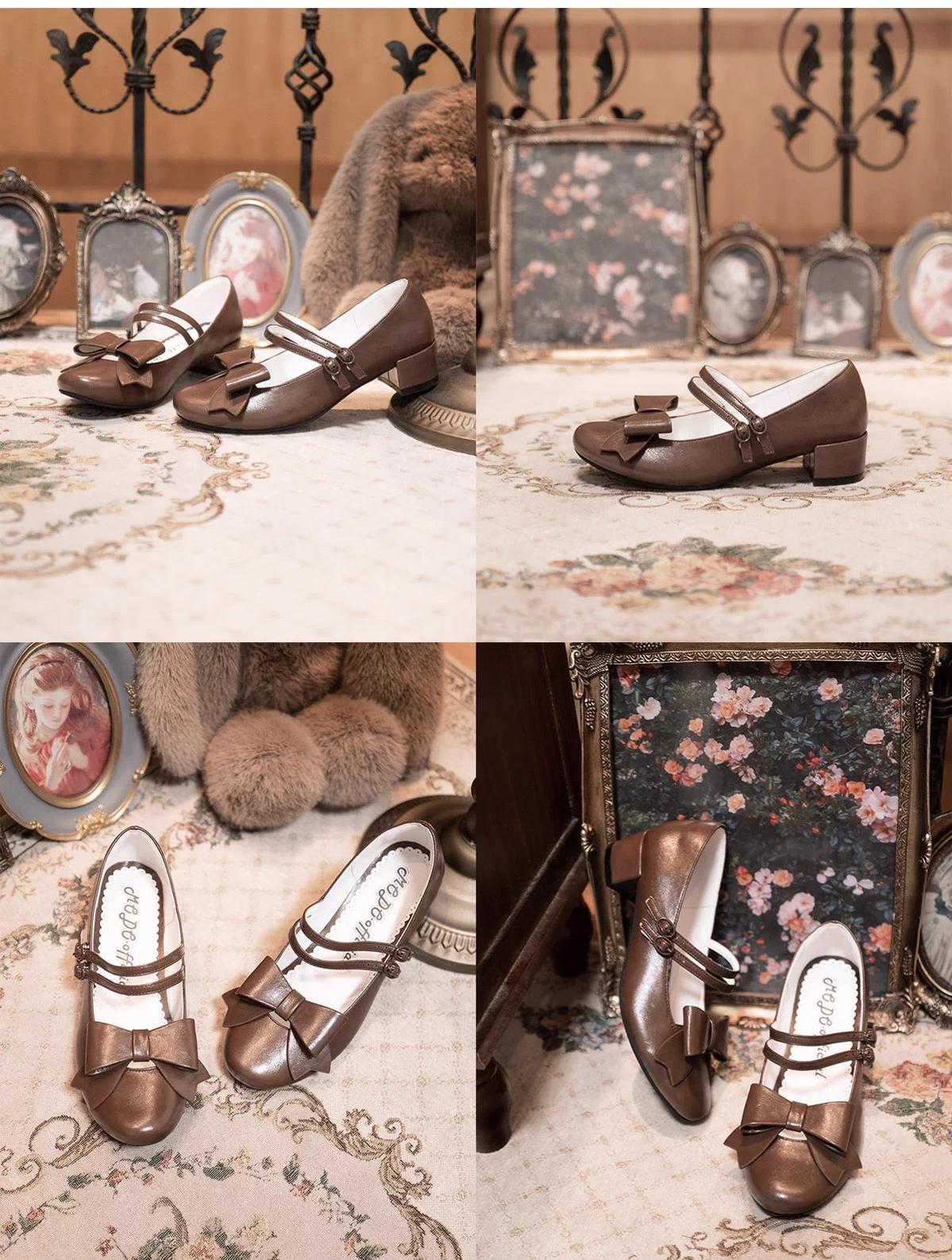 Apple Candy - Pointed Toe Lolita Shoes - Low Block Heel - image 21