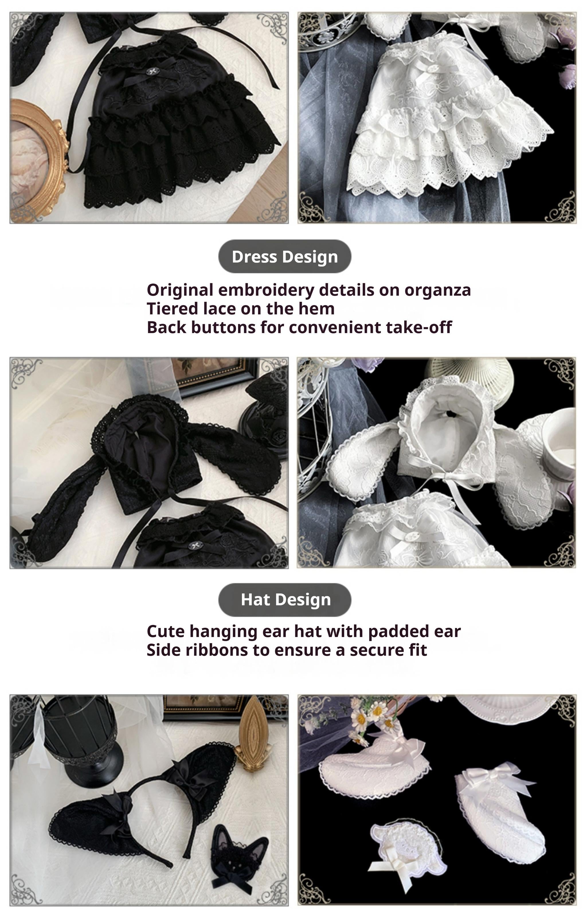 Puppet Box - Kawaii Lolita Bag Lamb Kitten Detachable Bag Dress Hat and Accessories - image 36