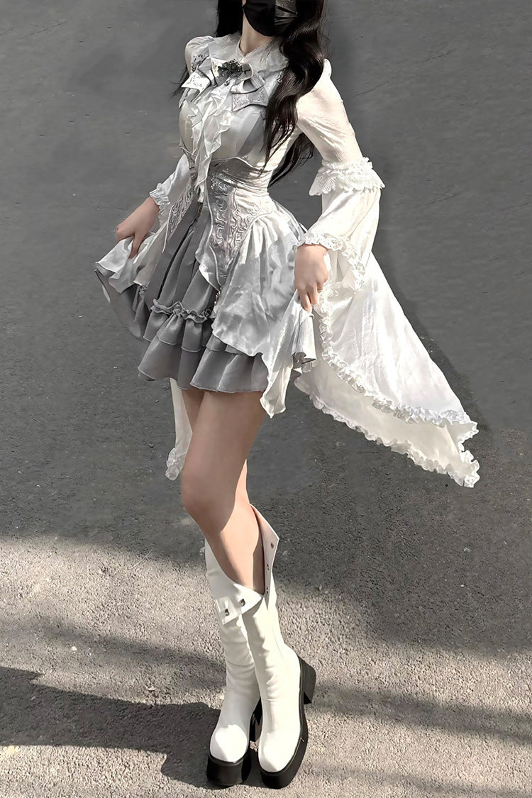 The Silver Key Gothic Lolita Blouse, Skirt and Waist Corset Collection - image 6
