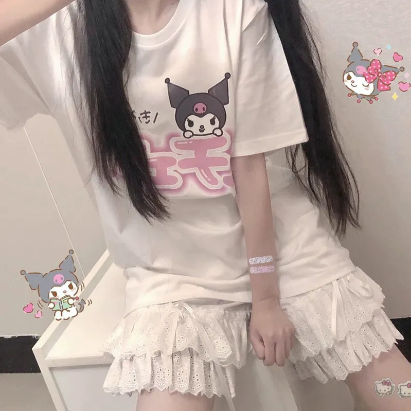 Cotton Lolita Bloomers Lace Home Shorts - image 8