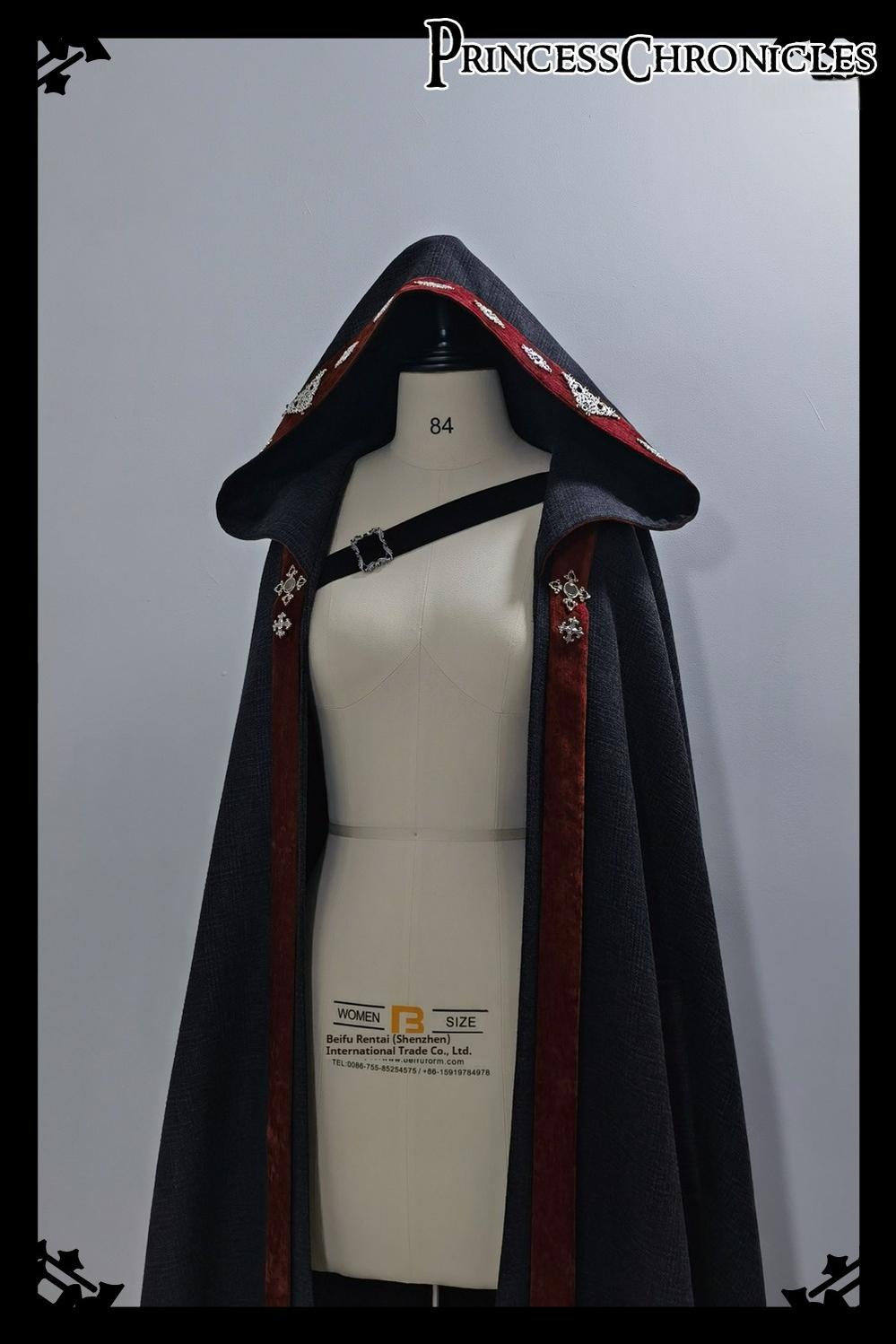 Divine Covenant - Retro Ouji Lolita Pants Suit Male Lolita Long Cape - image 13