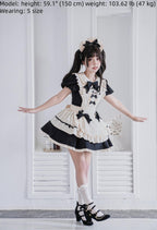 Maidette - Halloween Maid Lolita Apron OP Dress - image 3