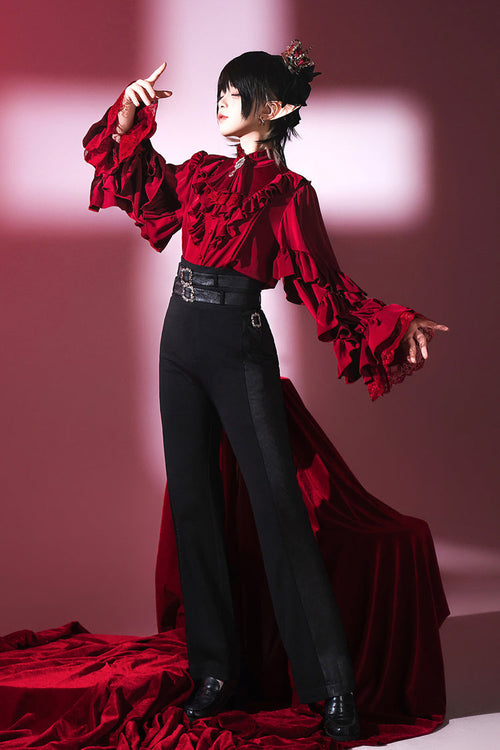 Black Day and Night Song Ouji Gothic Lolita Skirt and Blouse - image 2