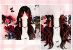 Bathing Flames - Red & Black Highlighted Gothic Lolita Wig - image 4