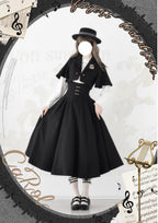 Vintage Lolita Fishbone Halter Skirt and Autumn Jacket - image 22