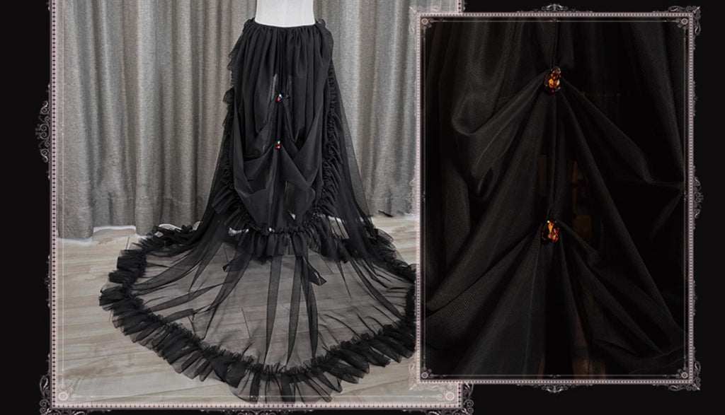 Reborn Ancient God Gothic Lolita Shirt and Skirt Set - image 34