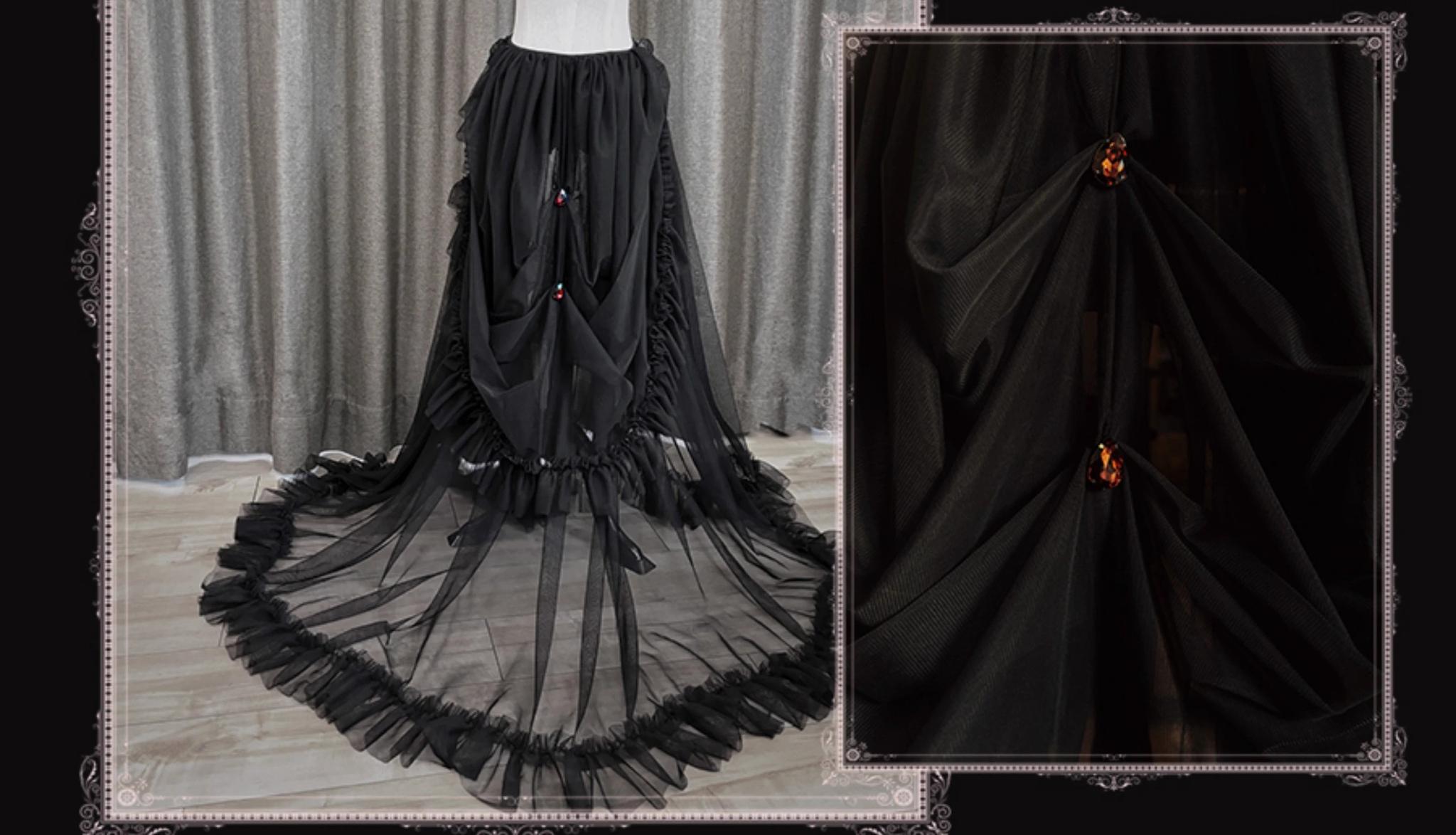 Reborn Ancient God Gothic Lolita Shirt and Skirt Set - image 34