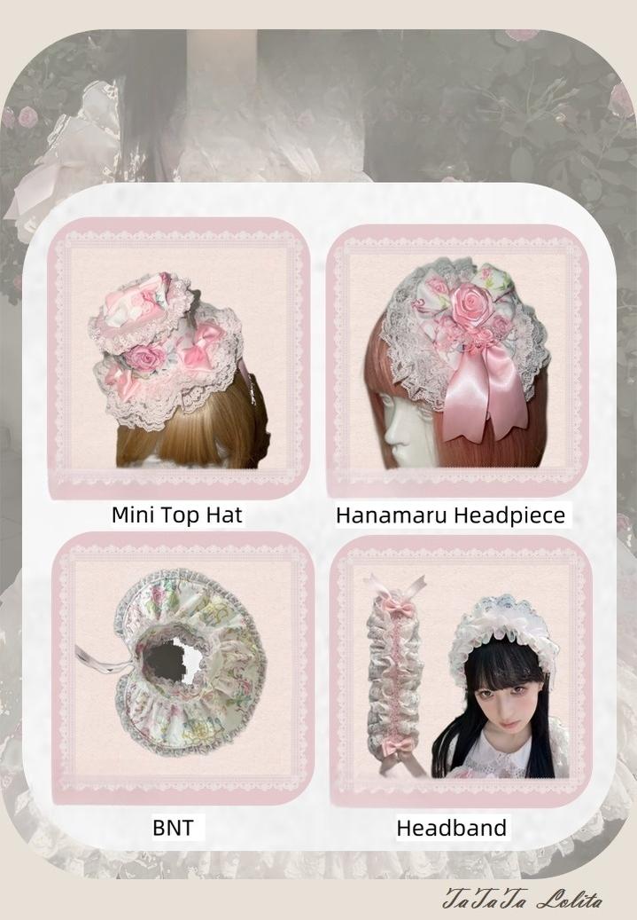 Spring 2025 - Floral Old School Lolita JSK Dress, Lace Trims - image 20