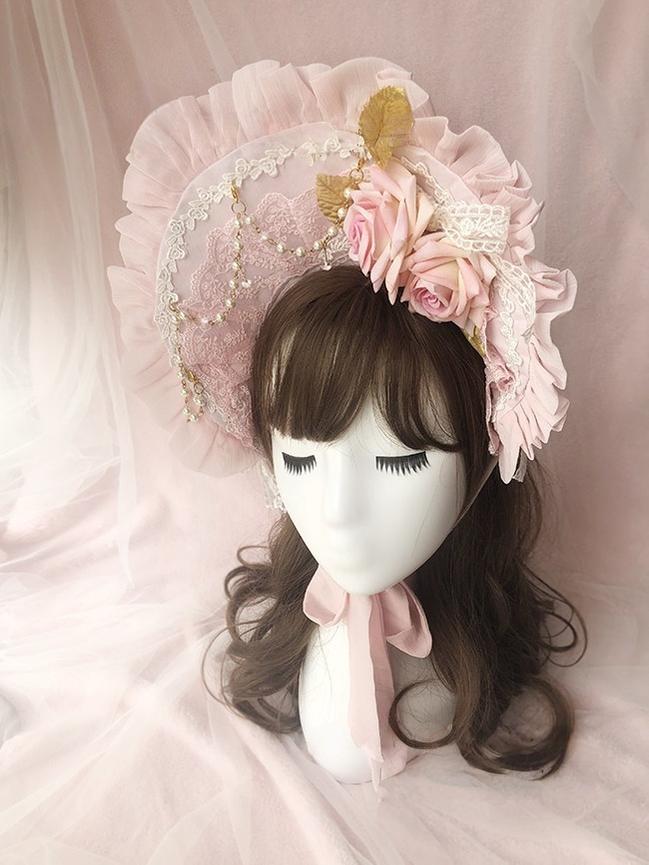 Dawn Wedding - Sweet Lolita Rose Headdress Accessories - image 2