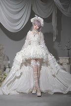 White Rabbit Princess - White Gothic Lolita JSK Set - image 4