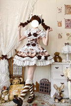 Calico Cat - Winter Kawaii Lolita Print JSK - image 10