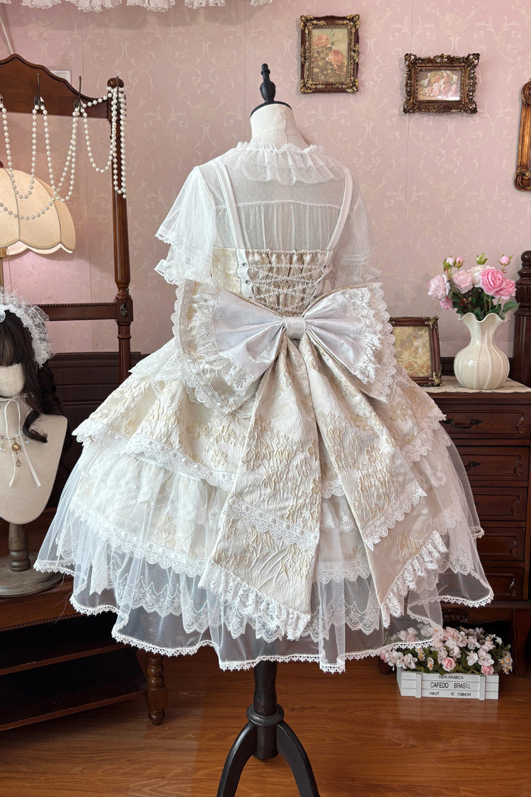 Moonlight Woven Flower Box - Sweet Plus Size Lolita JSK Dress Set - image 3