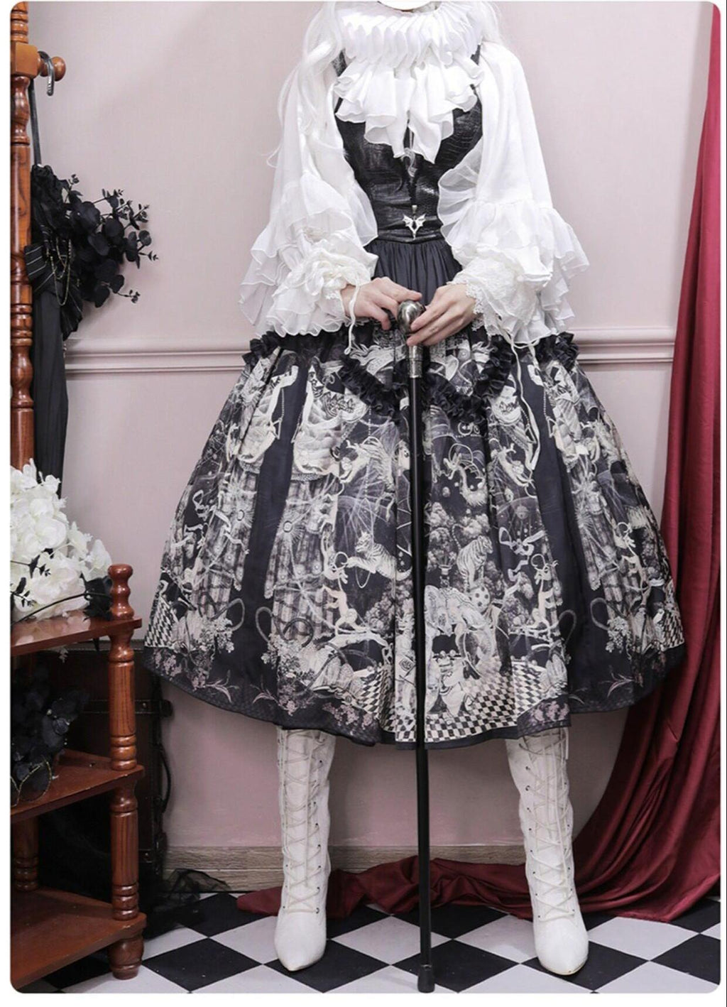 Dragon Bone Cemetery - Gothic Lolita Long Sleeve Blouse - image 28