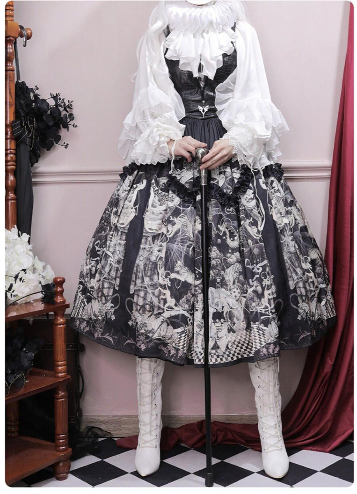 Dragon Bone Cemetery - Gothic Lolita Long Sleeve Blouse - image 28