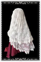 Gothic Lolita Veil with Double-Layer Lace Headdress - image 2