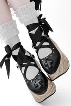 Puppet Lullaby - Gothic Cross Rocking Horse Platform Shoes - image 5