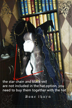 Twinkle Veil Lolita Halloween Witch Hat - image 4