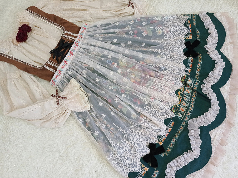 Rich Hymn - Lolita Bavarian Long Velvet JSK - image 43