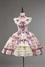 Antique Gem Fragrance Lolita Purple JSK Dress Set - image 1