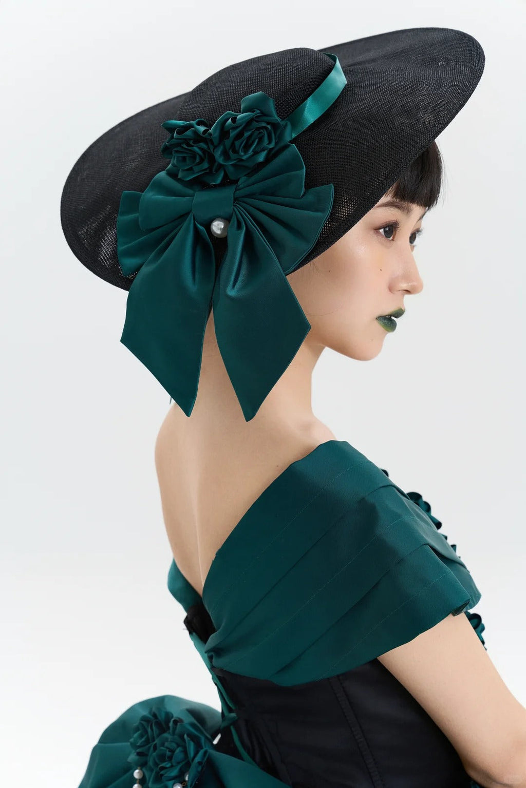 Treasure Chest Rose Lolita Green Dress - image 9