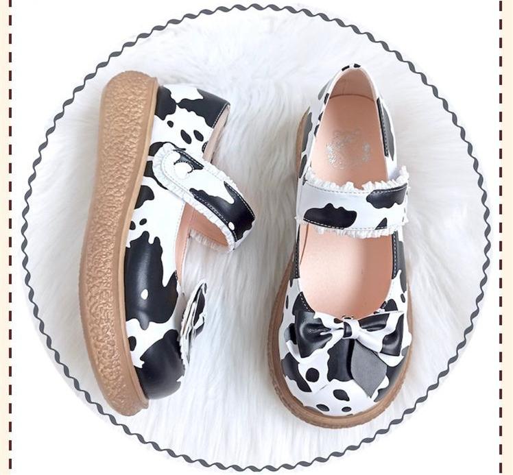 Cute Milkmaid Round Toe Multicolor Lolita Shoes - image 31