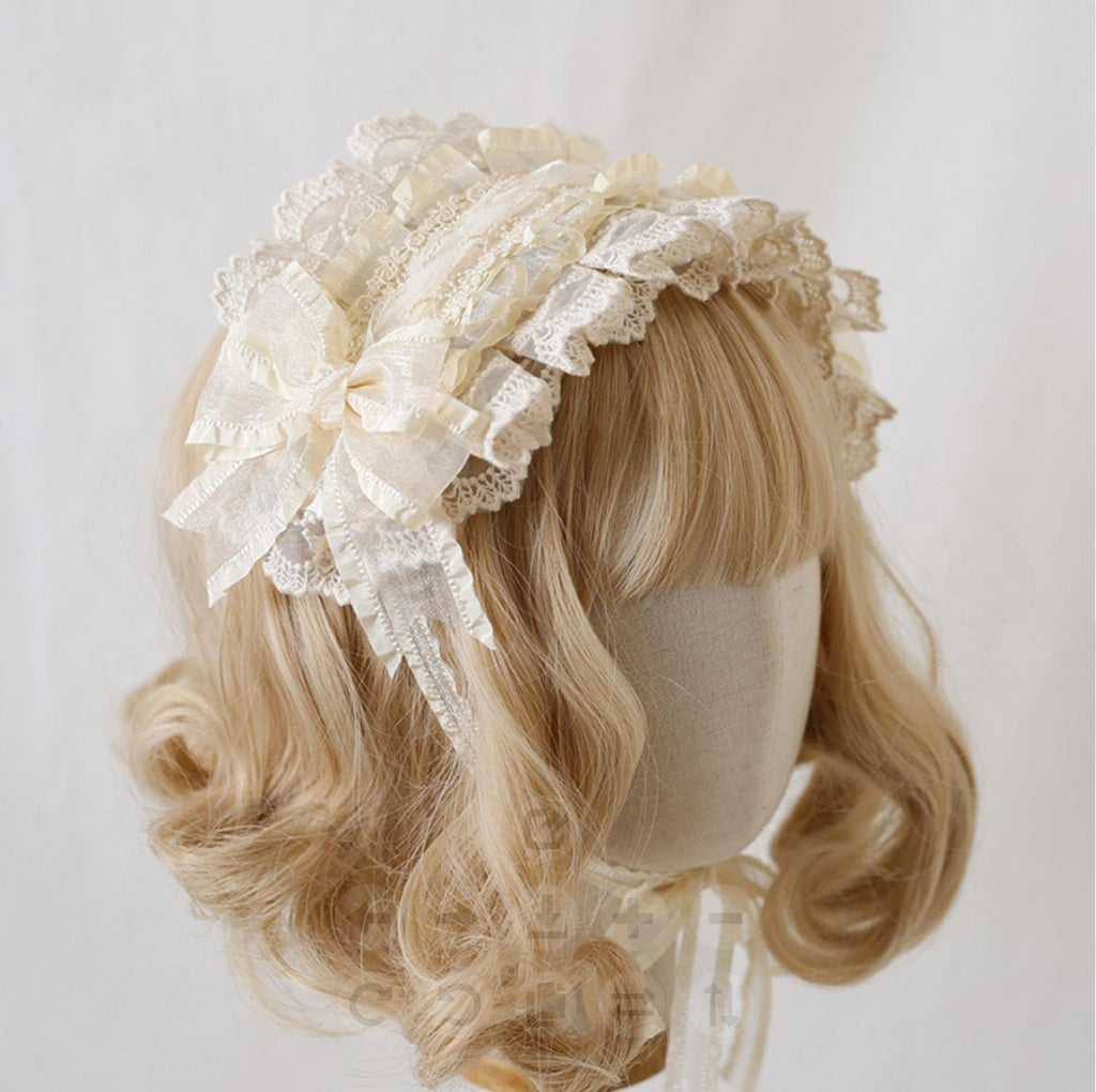 Mood Limited - Elegant Lolita Headdress Bow Lace KC - image 6