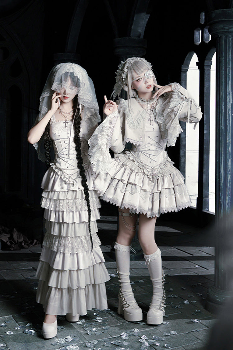 Bionic Doll - Gothic Lolita Fishtail Skirt & Corset Full Set - image 14