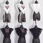 Gothic Lolita Accessory Red Bone Fake Collar - image 4