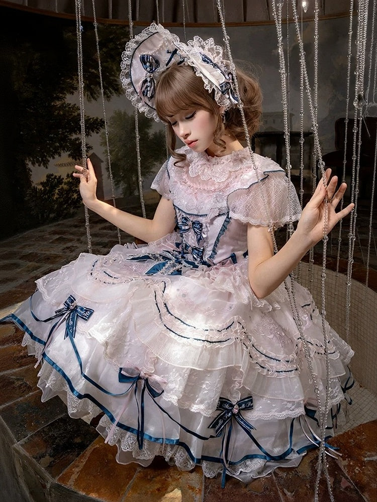 Rose Puff-Sleeve Lace Blouse for Lolita Fashion - Mademoiselle Pearl - image 2