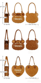 Bear Cookies - Kawaii Lolita Bag, Embroidery & Bow - image 8