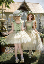 Lily of the Valley Whisper - Embroidered Classic Lolita Corset JSK Dress - image 2