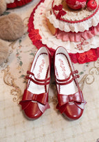 Apple Candy - Pointed Toe Lolita Shoes - Low Block Heel - image 3