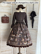 German Bookshelf - Classic Lolita OP Dress & Detachble Cape - image 30