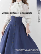 Forest Revelation - Classic Lolita Fishbone Long Skirt, Side Pockets - image 12