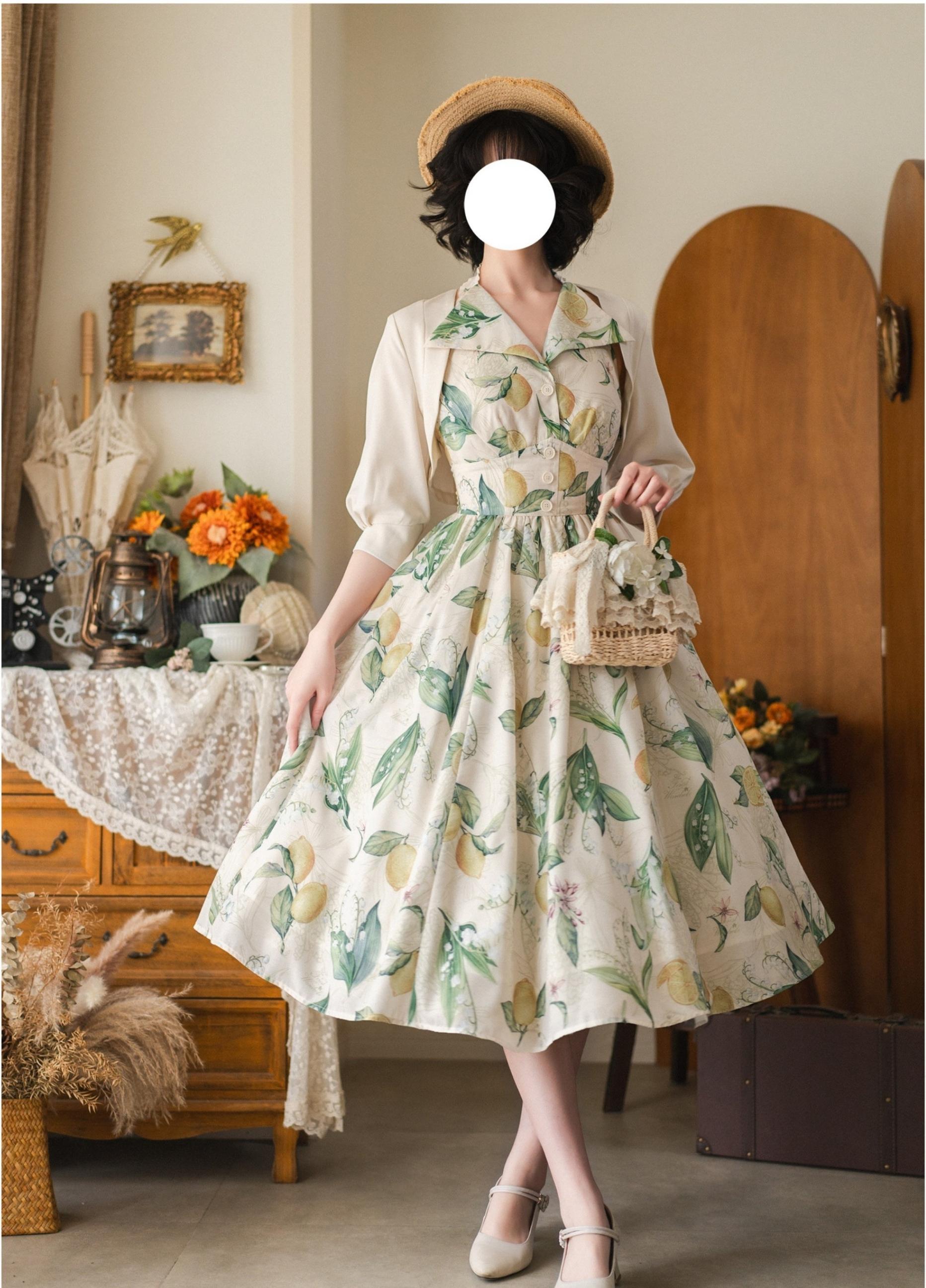 Afternoon Forest - Vintage Lolita Bolero for Summer Days - image 6