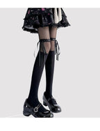Lace-Splice Lolita Thigh-High Socks - image 11