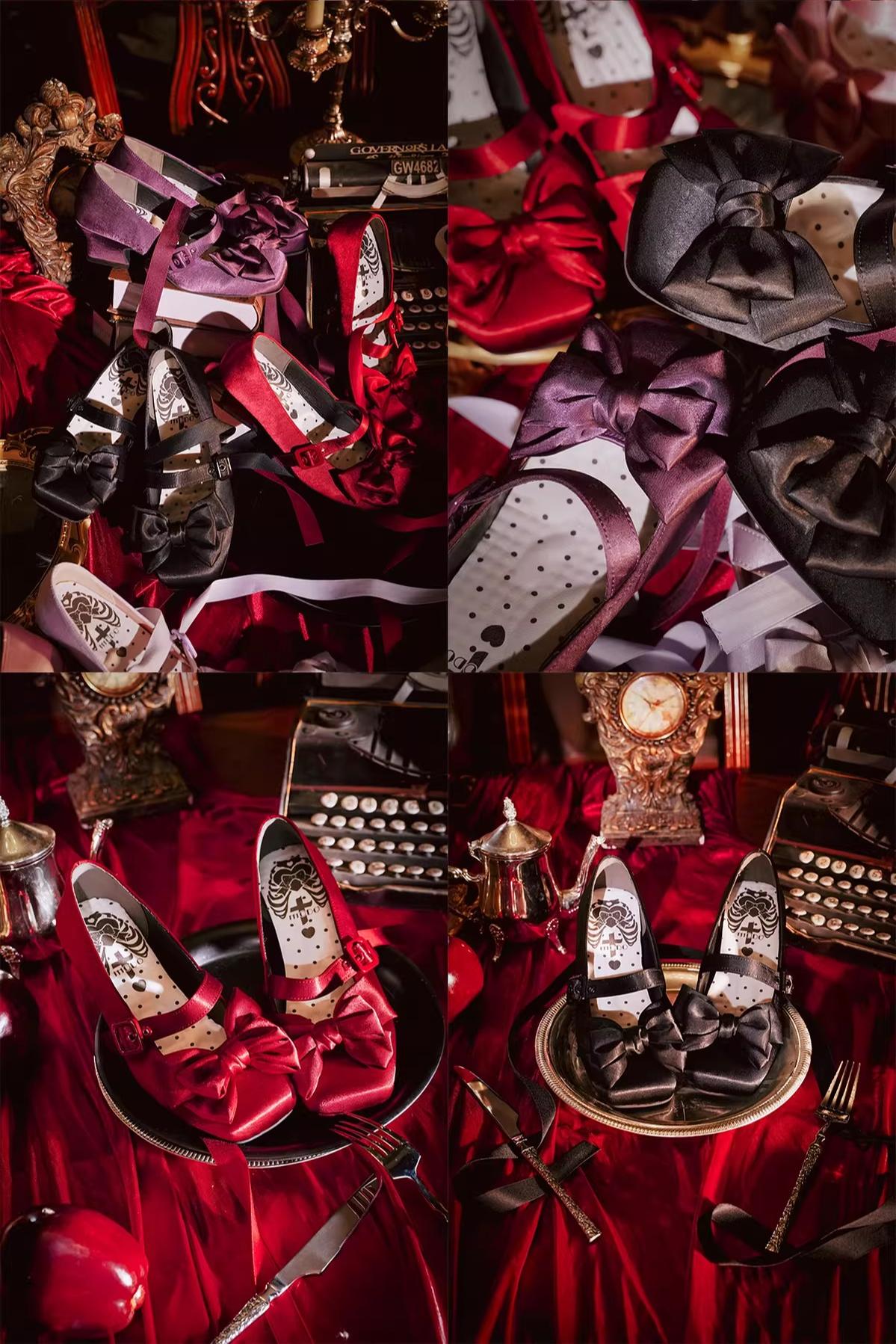 Sisi Elegant Satin Square-Toe Lolita Shoes - image 13