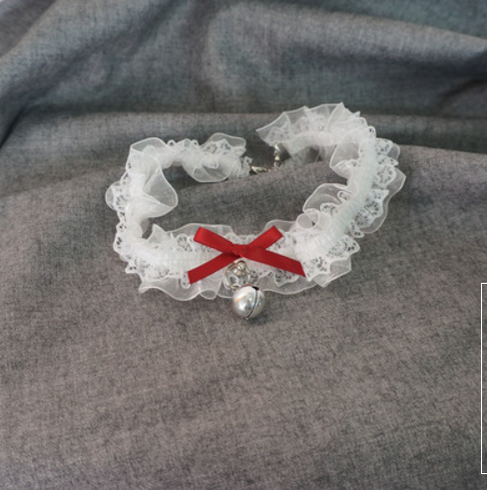 Kawaii Lolita Lace and Bell Choker - image 6