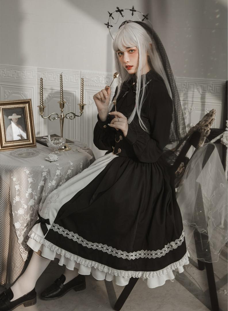 Holy Academy Gothic Prince Lolita Skirt Set - image 50