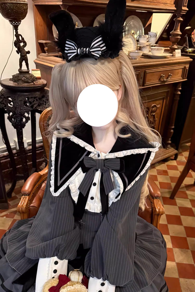Bizarre Rabbit Opera - Gothic Lolita OP Dress in Black - image 7