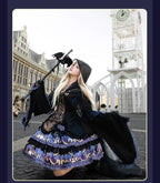 Astro Cat - Gothic Lolita OP Suit Witch Lolita Dress and Shawl - image 9