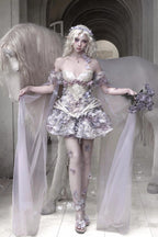Moonlight Beast Spirit - 3D Floral Lolita Skirt with Built-in Shorts - image 2