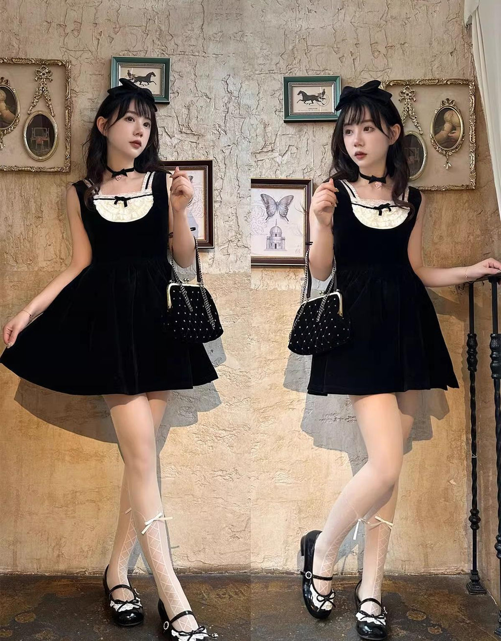 Young Layla - Vintage Lolita Shoes Low Heel Butterfly Shoes - image 11