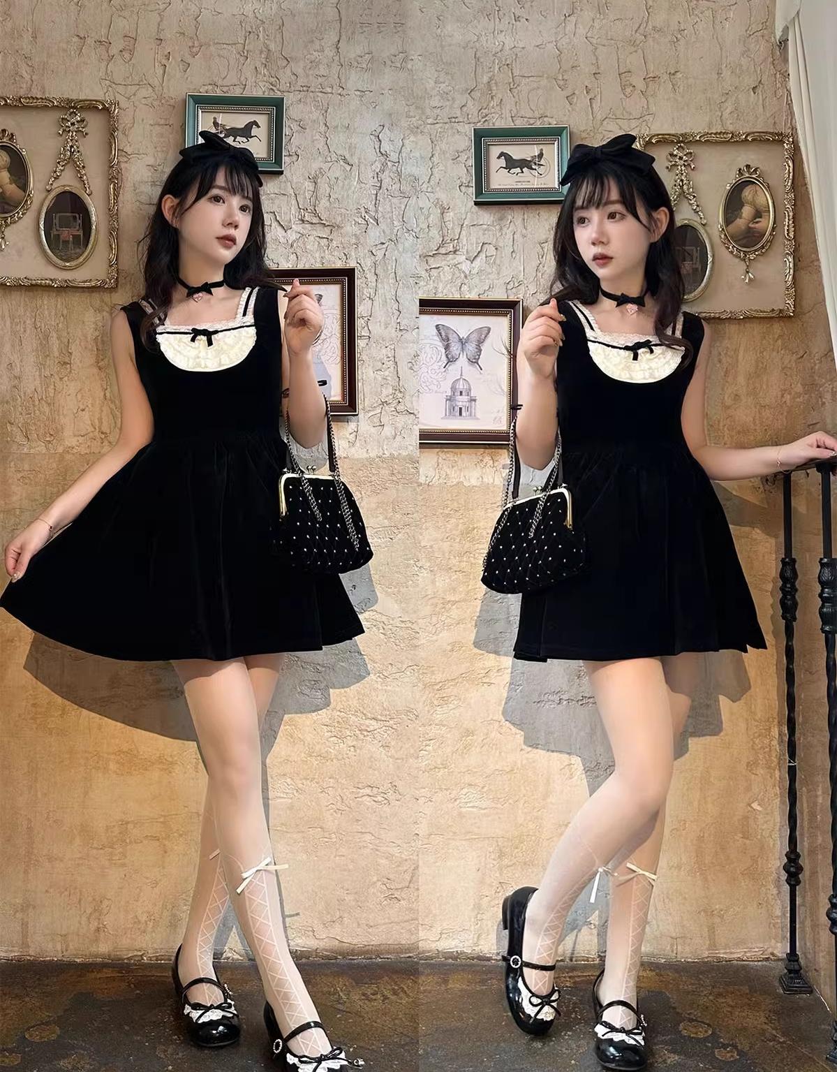 Young Layla - Vintage Lolita Shoes Low Heel Butterfly Shoes - image 11