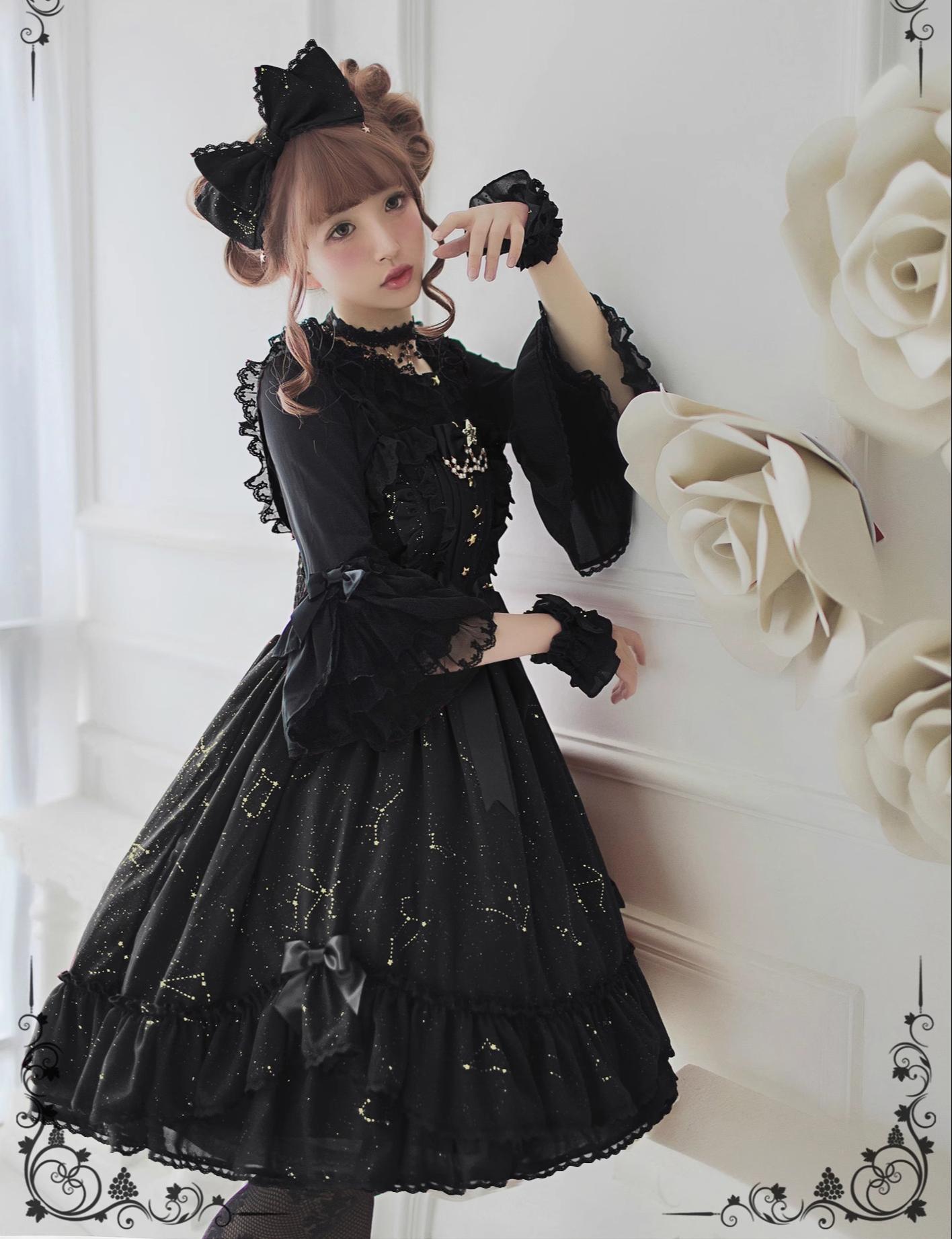 The Whisper of Stars - Gothic Constellation Lolita JSK - image 6